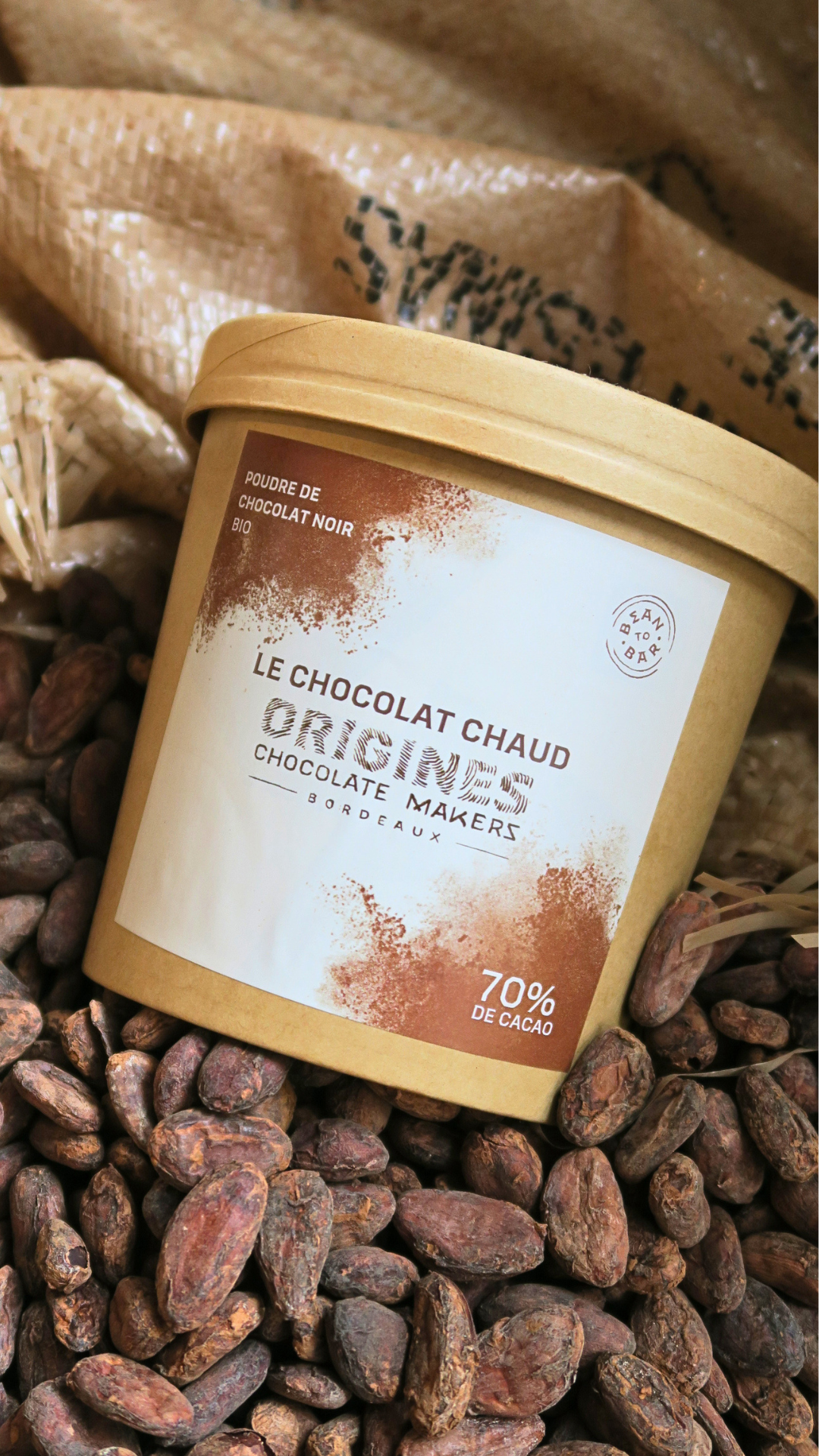 Le chocolat chaud (Poudre de chocolat noir)